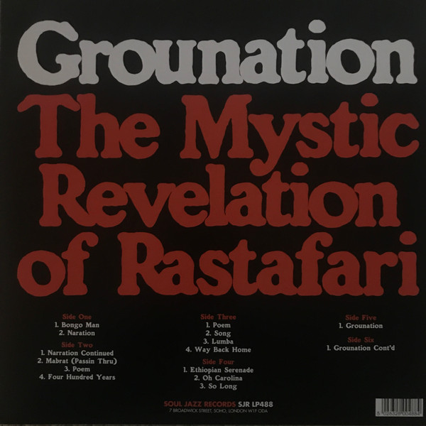 Count Ossie & Mystic Revelation Of Rastafari - Grounation | Soul Jazz Records (SJR LP488) - 2 Count Ossie & Mystic Revelation Of Rastafari - Grounation | Soul Jazz Records (SJR LP488) - 2