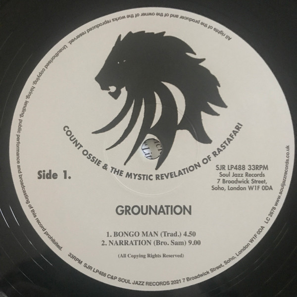 Count Ossie & Mystic Revelation Of Rastafari - Grounation | Soul Jazz Records (SJR LP488) - 3 Count Ossie & Mystic Revelation Of Rastafari - Grounation | Soul Jazz Records (SJR LP488) - 3