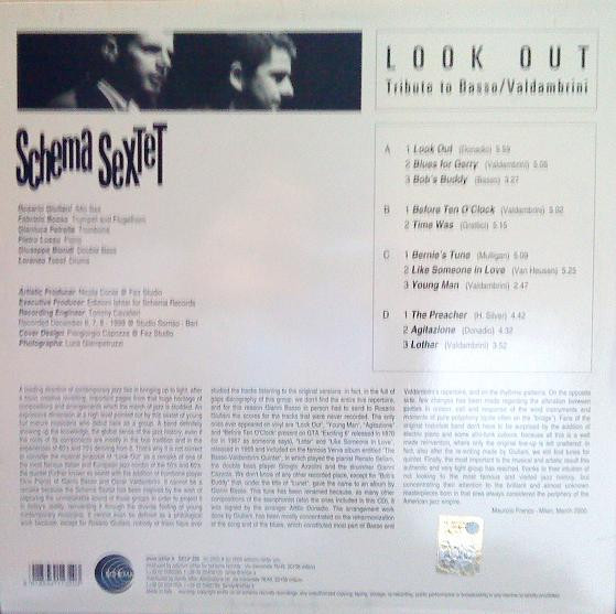 Schema Sextet - Look Out (Tribute To Basso / Valdambrini) | Schema (SCLP 320) - 2 Schema Sextet - Look Out (Tribute To Basso / Valdambrini) | Schema (SCLP 320) - 2