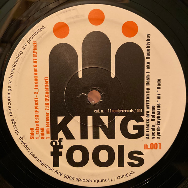 Dash-T - King Of Fools | 11numberecords (11numberecords 001) - main