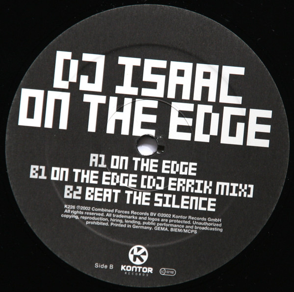 DJ Isaac - On The Edge | Kontor Records (K226) - 4