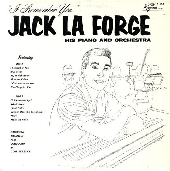 Jack La Forge, His Piano & Orchestra - I Remember You | Regina Records (R 282)