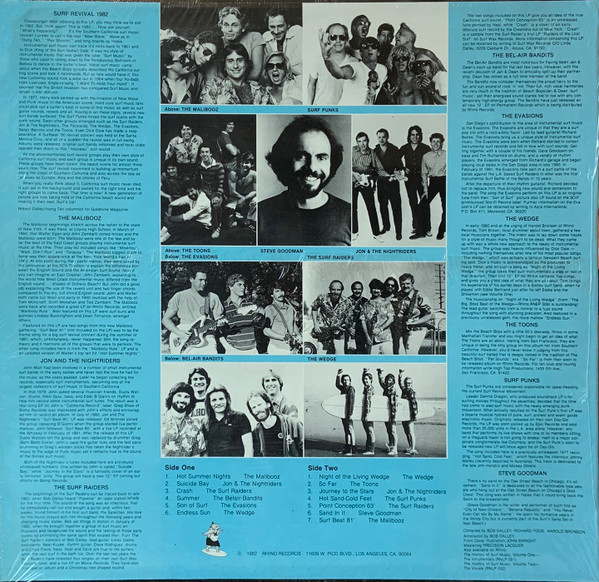 Various - The History Of Surf Music Volume Three: The Revival 1980-1982 | Rhino Records (RNLP 054) - 2