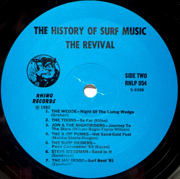 Various - The History Of Surf Music Volume Three: The Revival 1980-1982 | Rhino Records (RNLP 054) - 4