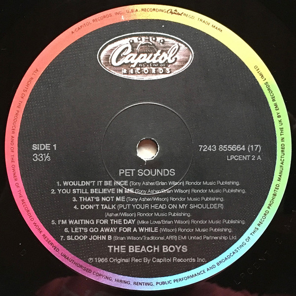The Beach Boys - Pet Sounds | Capitol Records (7243 8 55664 1 7) - 2