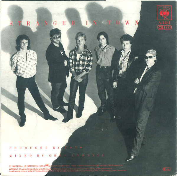 Toto - Stranger In Town | CBS (CBSA 4461) - 2