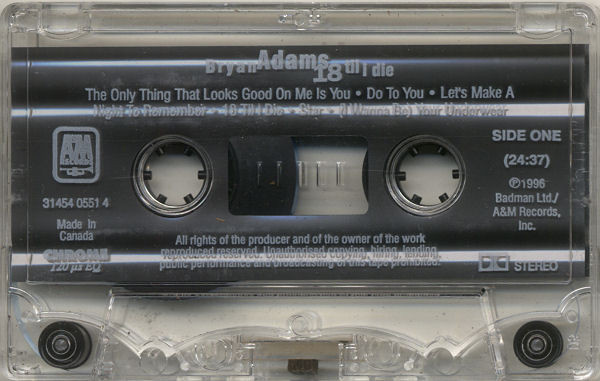 Bryan Adams - 18 Til I Die | A&M Records (31454 0551 4) - 4 Bryan Adams - 18 Til I Die | A&M Records (31454 0551 4) - 4