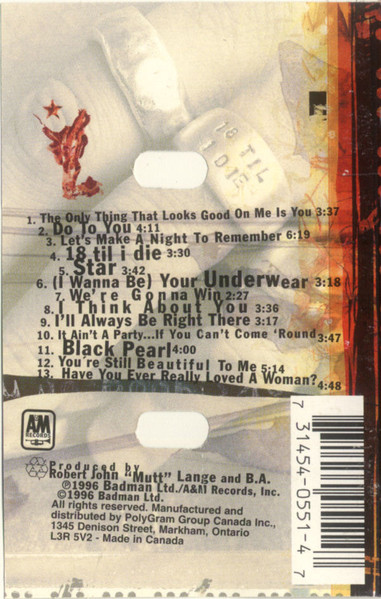 Bryan Adams - 18 Til I Die | A&M Records (31454 0551 4) - 3 Bryan Adams - 18 Til I Die | A&M Records (31454 0551 4) - 3