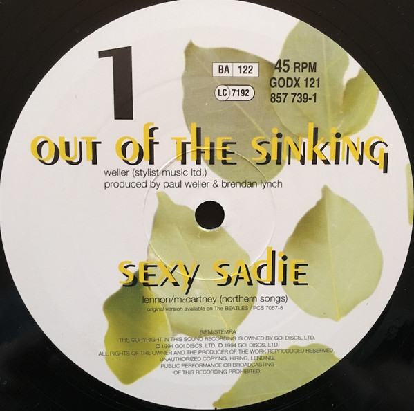 Paul Weller - Out Of The Sinking | Go! Discs (GODX 121) - 3 Paul Weller - Out Of The Sinking | Go! Discs (GODX 121) - 3