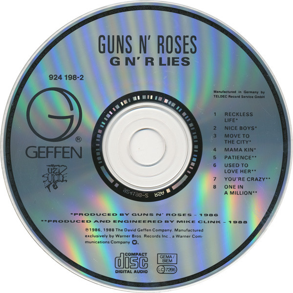 Guns N' Roses - G N' R Lies | Geffen Records (924 198-2) - 3 Guns N' Roses - G N' R Lies | Geffen Records (924 198-2) - 3