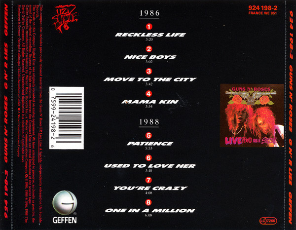 Guns N' Roses - G N' R Lies | Geffen Records (924 198-2) - 2 Guns N' Roses - G N' R Lies | Geffen Records (924 198-2) - 2