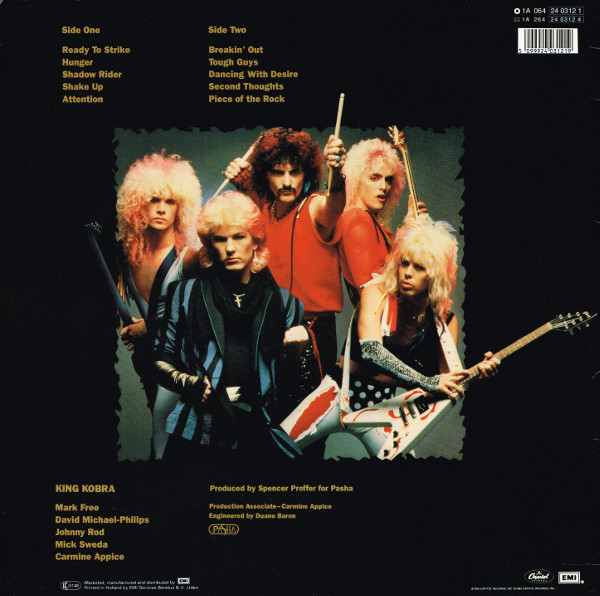King Kobra - Ready To Strike | Capitol Records (1A 064-24 0312 1) - 2 King Kobra - Ready To Strike | Capitol Records (1A 064-24 0312 1) - 2