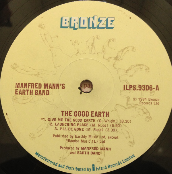 Manfred Mann's Earth Band - The Good Earth | Bronze (ILPS 9306) - 2 Manfred Mann's Earth Band - The Good Earth | Bronze (ILPS 9306) - 2