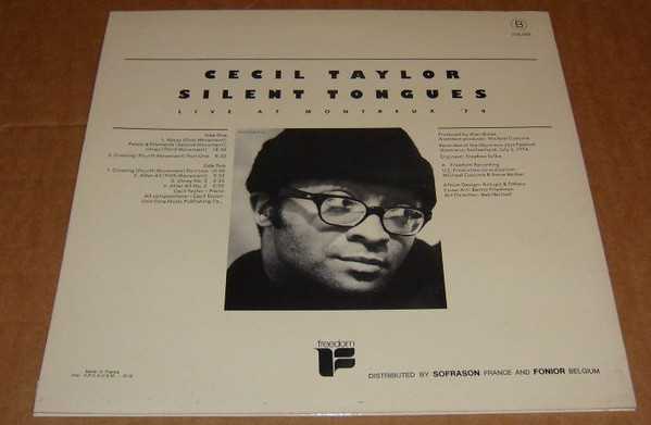 Cecil Taylor - Silent Tongues | Freedom (FLP 40.146) - 2