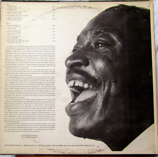 Jimmy Reed - The Ultimate Jimmy Reed | Bluesway (BLS-6067) - 2