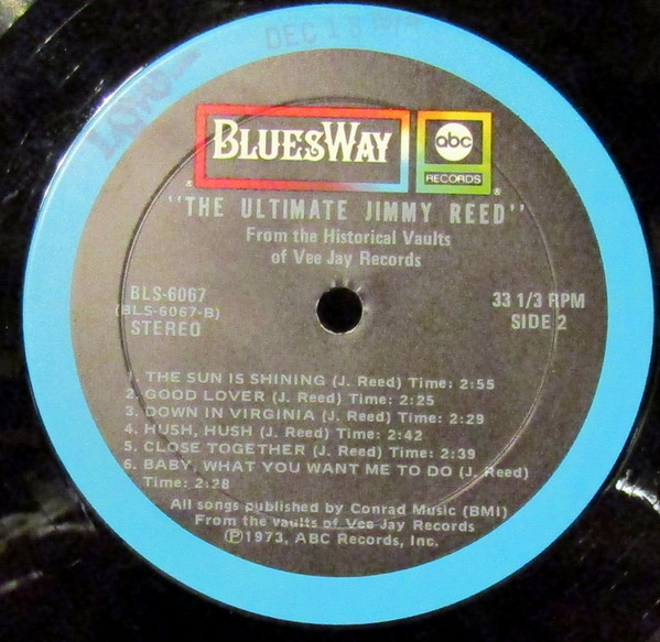 Jimmy Reed - The Ultimate Jimmy Reed | Bluesway (BLS-6067) - 4