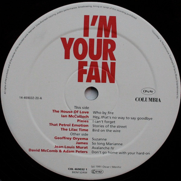Various - I'm Your Fan - The Songs Of Leonard Cohen By... | Columbia (COL 469032 1) - 2 Various - I'm Your Fan - The Songs Of Leonard Cohen By... | Columbia (COL 469032 1) - 2