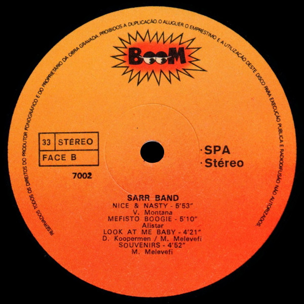 Sarr Band - Double Action | Boom (7002) - 2