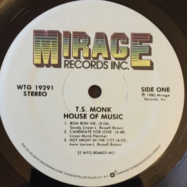 T.S. Monk - House Of Music | Mirage (WTG 19291) - 3 T.S. Monk - House Of Music | Mirage (WTG 19291) - 3