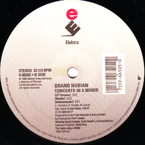 Brand Nubian - All For One | Elektra (0-66505) - 4