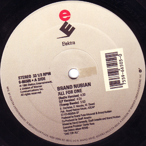Brand Nubian - All For One | Elektra (0-66505) - 3