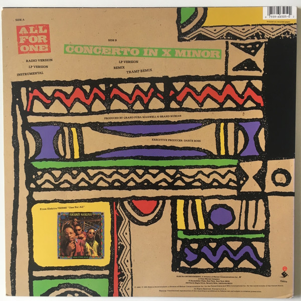 Brand Nubian - All For One | Elektra (0-66505) - 2