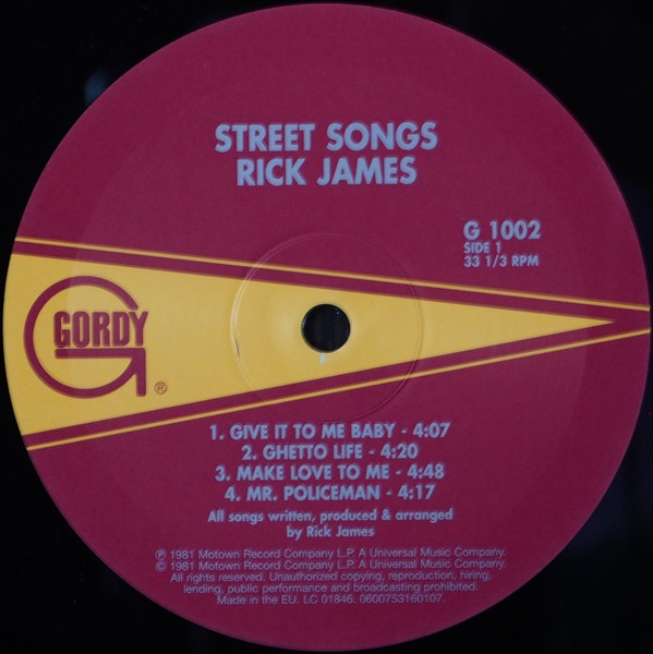 Rick James - Street Songs | Gordy (G 1002) - 3 Rick James - Street Songs | Gordy (G 1002) - 3