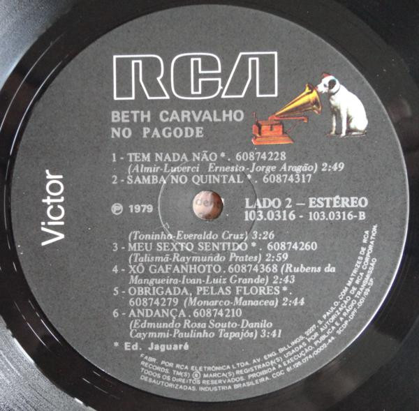 Beth Carvalho - No Pagode | RCA Victor (103.0316) - 4
