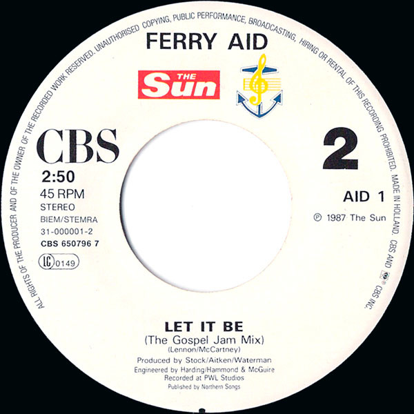 Ferry Aid - Let It Be | CBS (CBS 650796 7) - 4