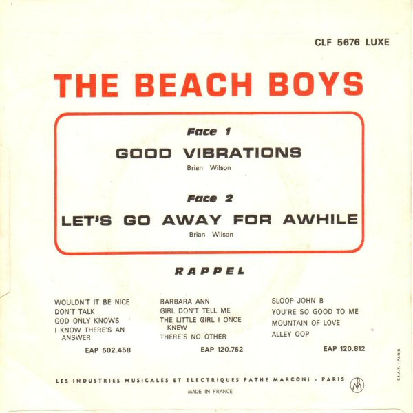 The Beach Boys - Good Vibrations | Capitol Records (CLF 5676) - 2