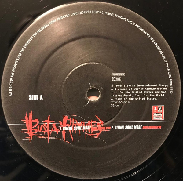 Busta Rhymes - Gimme Some More | Elektra (7559-63782-0) - 3