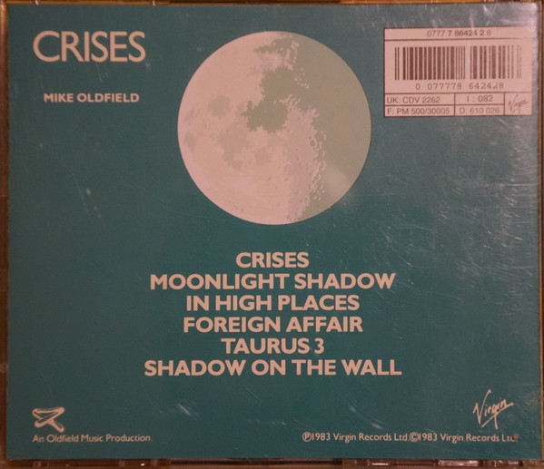 Mike Oldfield - Crises | Virgin (CDV 2262) - 4 Mike Oldfield - Crises | Virgin (CDV 2262) - 4