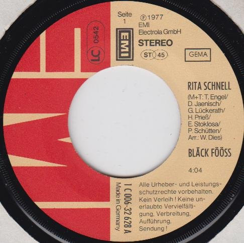 Bläck Fööss - Sirtaki / Rita Schnell | EMI (1C 006-32 628) - 3