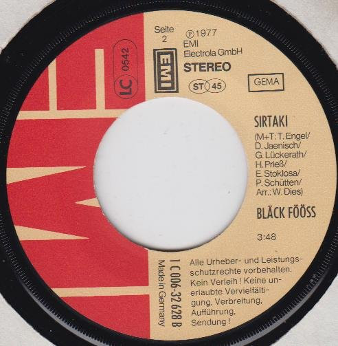 Bläck Fööss - Sirtaki / Rita Schnell | EMI (1C 006-32 628) - 4