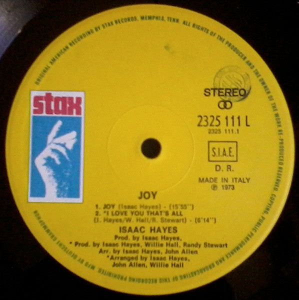 Isaac Hayes - Joy | Stax (2325 111 L) - 2 Isaac Hayes - Joy | Stax (2325 111 L) - 2
