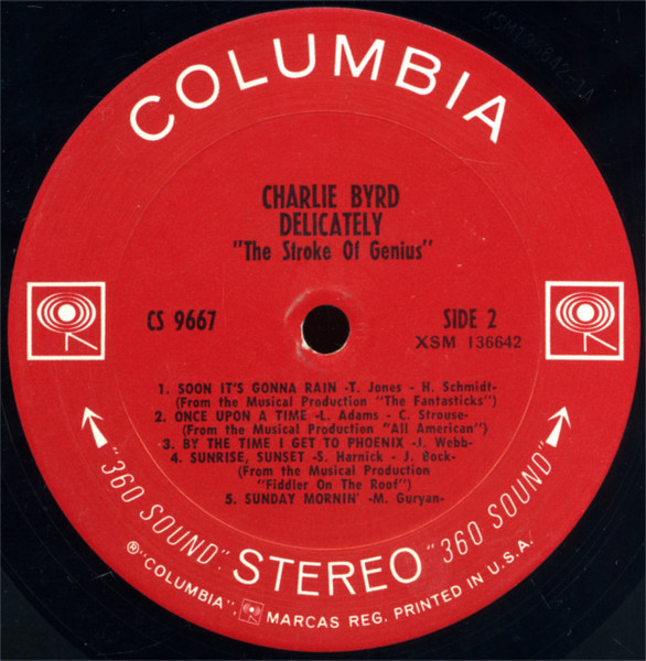 Charlie Byrd - Delicately "The Stroke Of Genius" | Columbia (CS 9667) - 4 Charlie Byrd - Delicately "The Stroke Of Genius" | Columbia (CS 9667) - 4