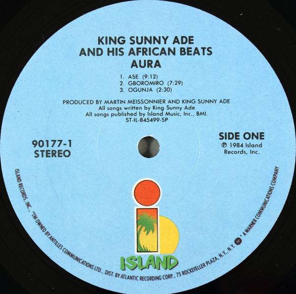 King Sunny Ade & His African Beats - Aura | Island Records (90177-1) - 3