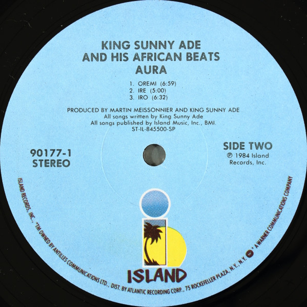 King Sunny Ade & His African Beats - Aura | Island Records (90177-1) - 4