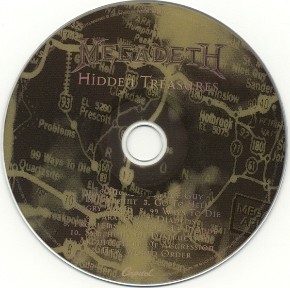 Megadeth - Hidden Treasures | Capitol Records (0946 3 93766 2 9) - 3