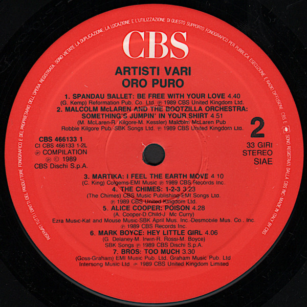 Various - Oro Puro | CBS (466133 1) - 2 Various - Oro Puro | CBS (466133 1) - 2