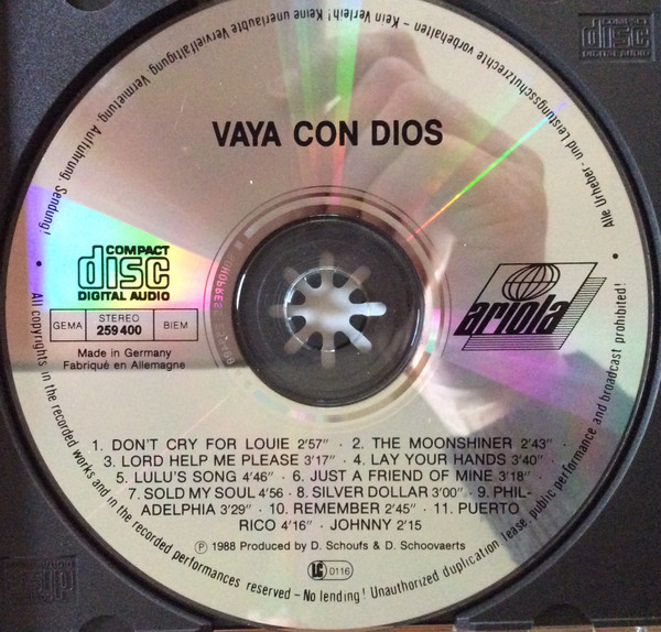 Vaya Con Dios - Vaya Con Dios | Ariola (259.400) - 3