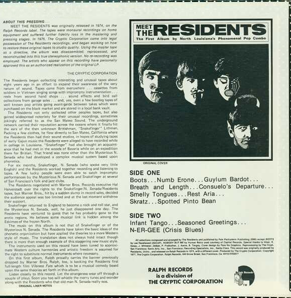 The Residents - Meet The Residents | Ralph Records (RR0677) - 2 The Residents - Meet The Residents | Ralph Records (RR0677) - 2