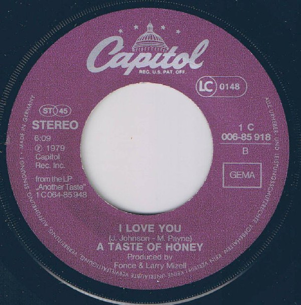 A Taste Of Honey - Do It Good | Capitol Records (1C 006-85 918) - 4