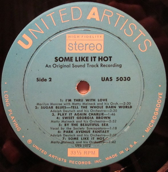 Various - Some Like It Hot | United Artists Records (UAS 5030) - 4 Various - Some Like It Hot | United Artists Records (UAS 5030) - 4