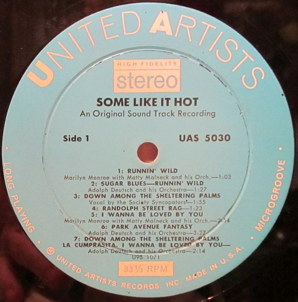 Various - Some Like It Hot | United Artists Records (UAS 5030) - 2 Various - Some Like It Hot | United Artists Records (UAS 5030) - 2