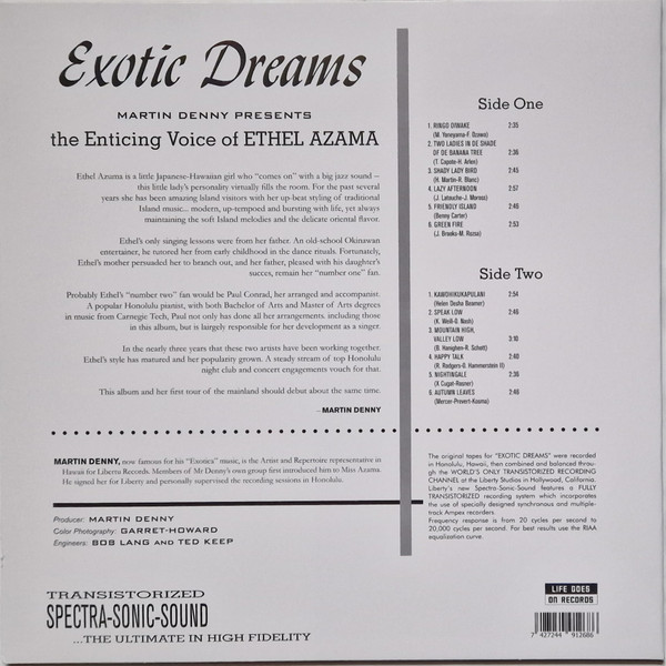 Ethel Azama - Exotic Dreams (The Enticing Voice Of Ethel Azama) | Life Goes On Records (LIFE033) - 2 Ethel Azama - Exotic Dreams (The Enticing Voice Of Ethel Azama) | Life Goes On Records (LIFE033) - 2