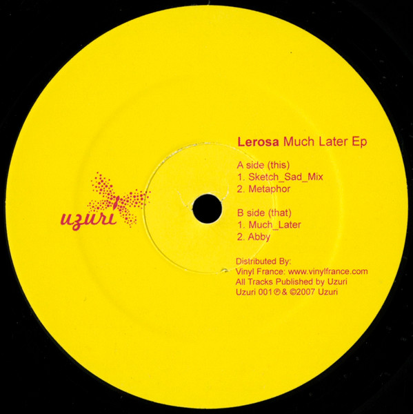 Lerosa - Much Later EP | Uzuri (Uzuri 001)
