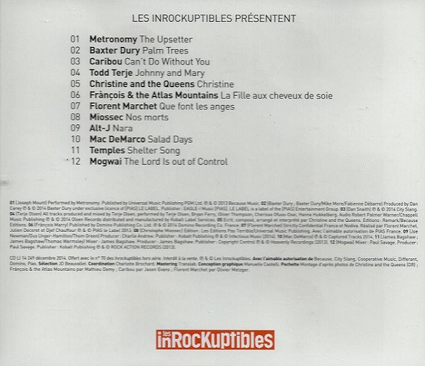 Various - La Bande-son 2014 | Les Inrockuptibles (CD LI 14 249) - 4