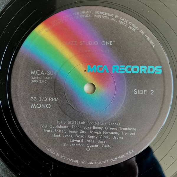 Paul Quinichette , Bennie Green , Frank Foster , Joe Newman , Hank Jones , Kenny Clarke , Eddie Jones , Sir Jonathan Gasser - Jazz Studio 1 | MCA Records (MCA-3041) - 4