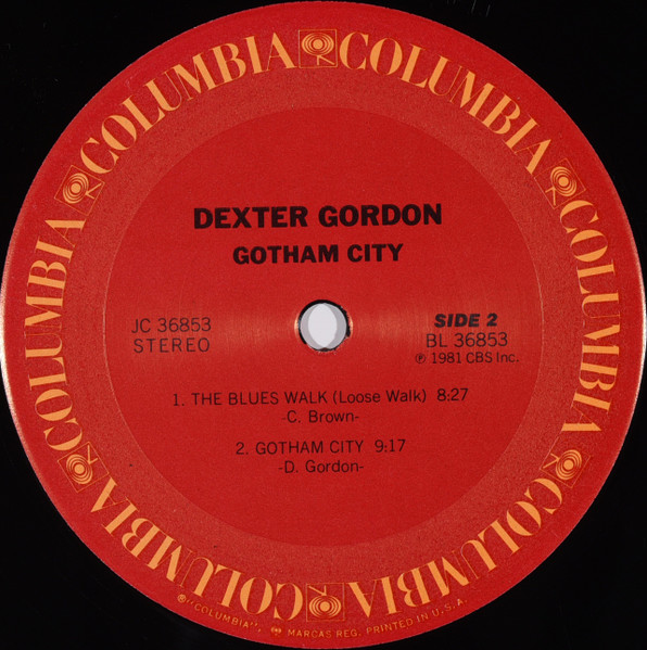 Dexter Gordon - Gotham City | Columbia (JC 36853) - 4 Dexter Gordon - Gotham City | Columbia (JC 36853) - 4
